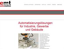 Tablet Screenshot of emt-automatisierung.de